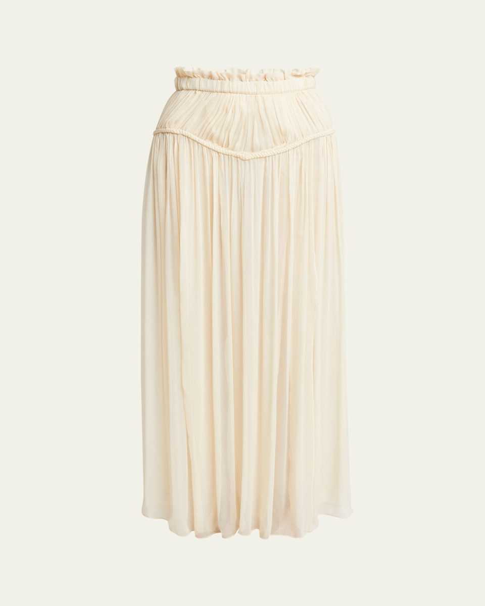 Rolande Maxi Chiffon Silk Skirt